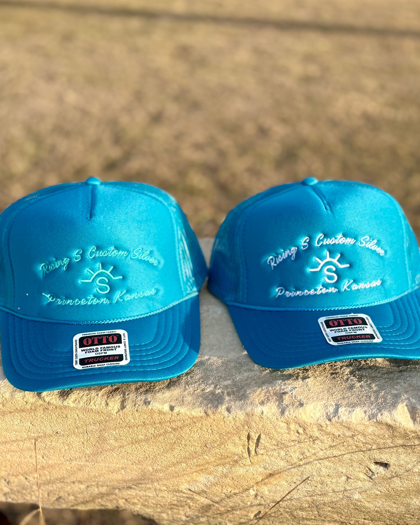 Rising S Custom Silver Embroidered Cap