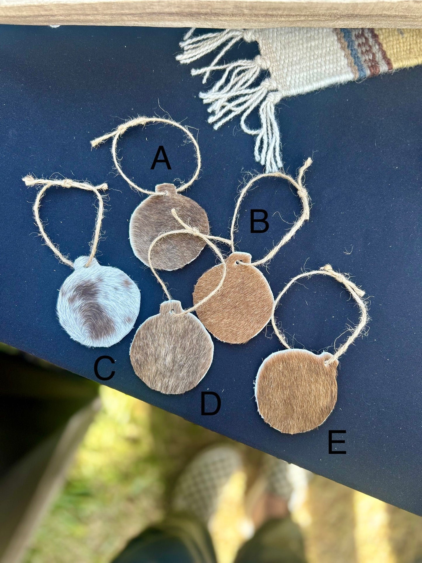 Cowhide Christmas Ornament
