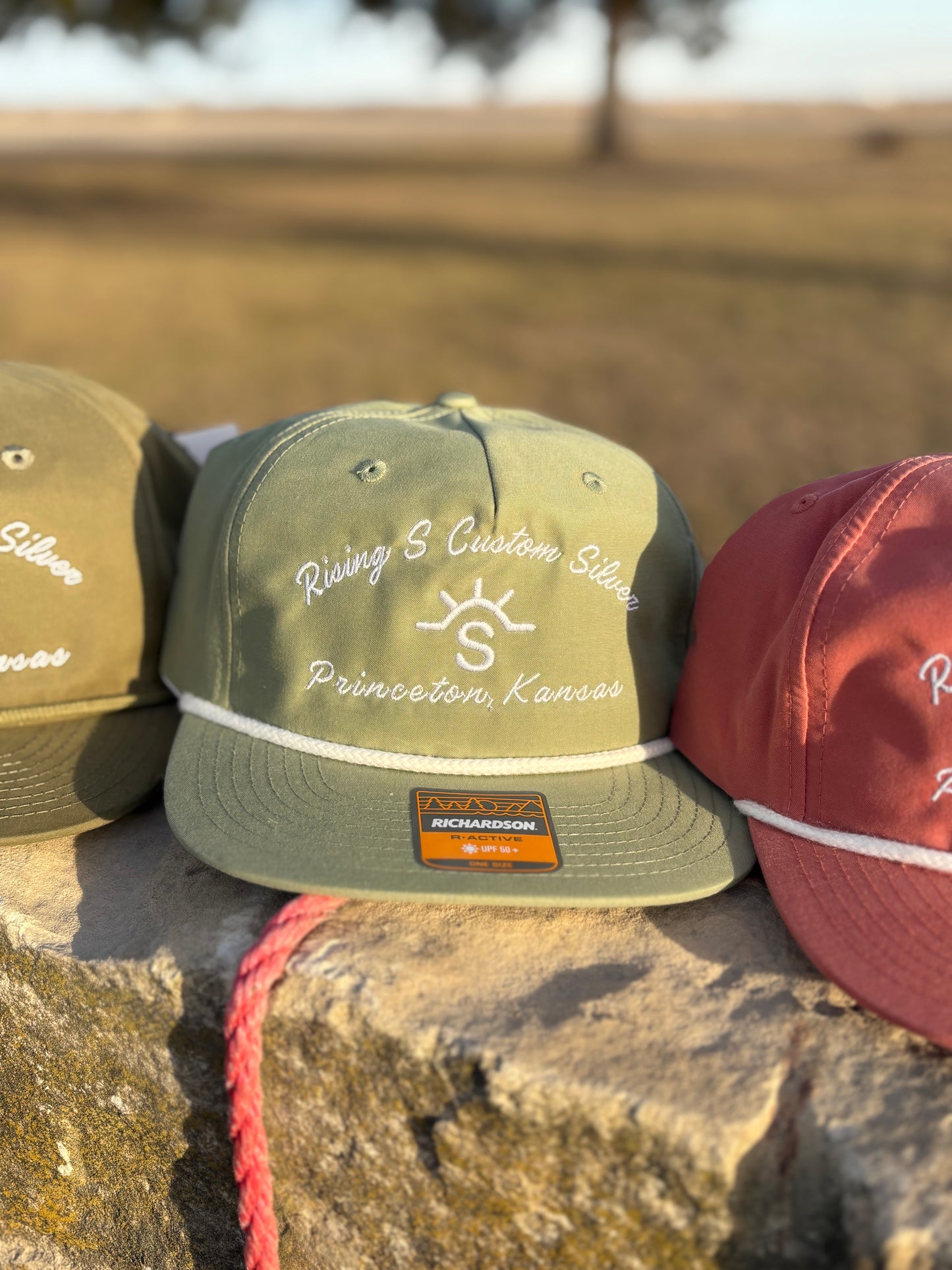 Rising S Custom Silver Embroidered Cap