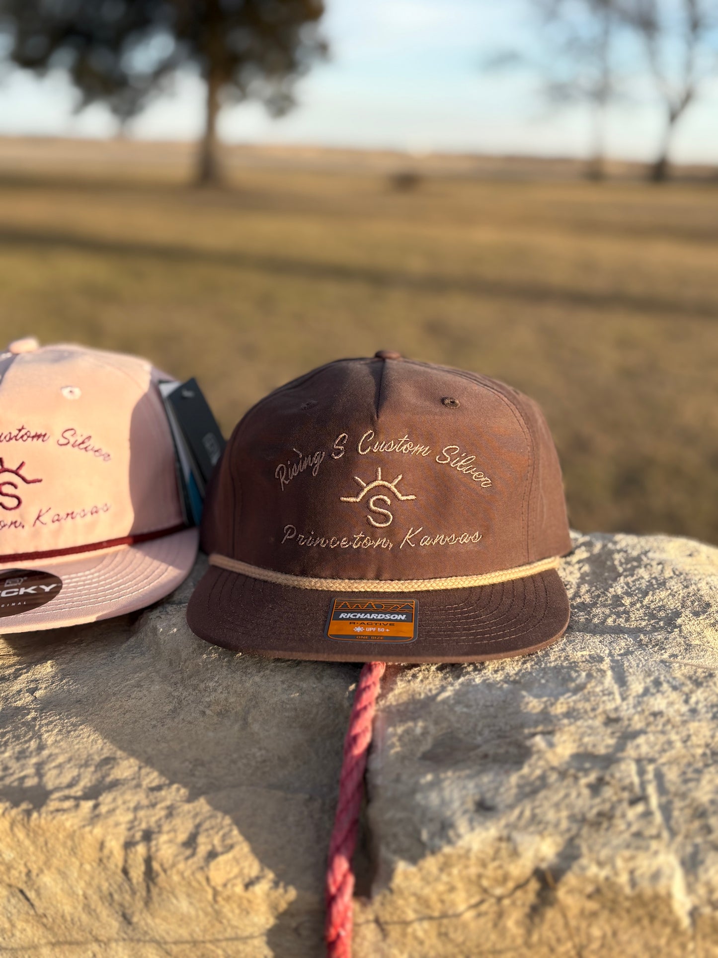 Rising S Custom Silver Embroidered Cap