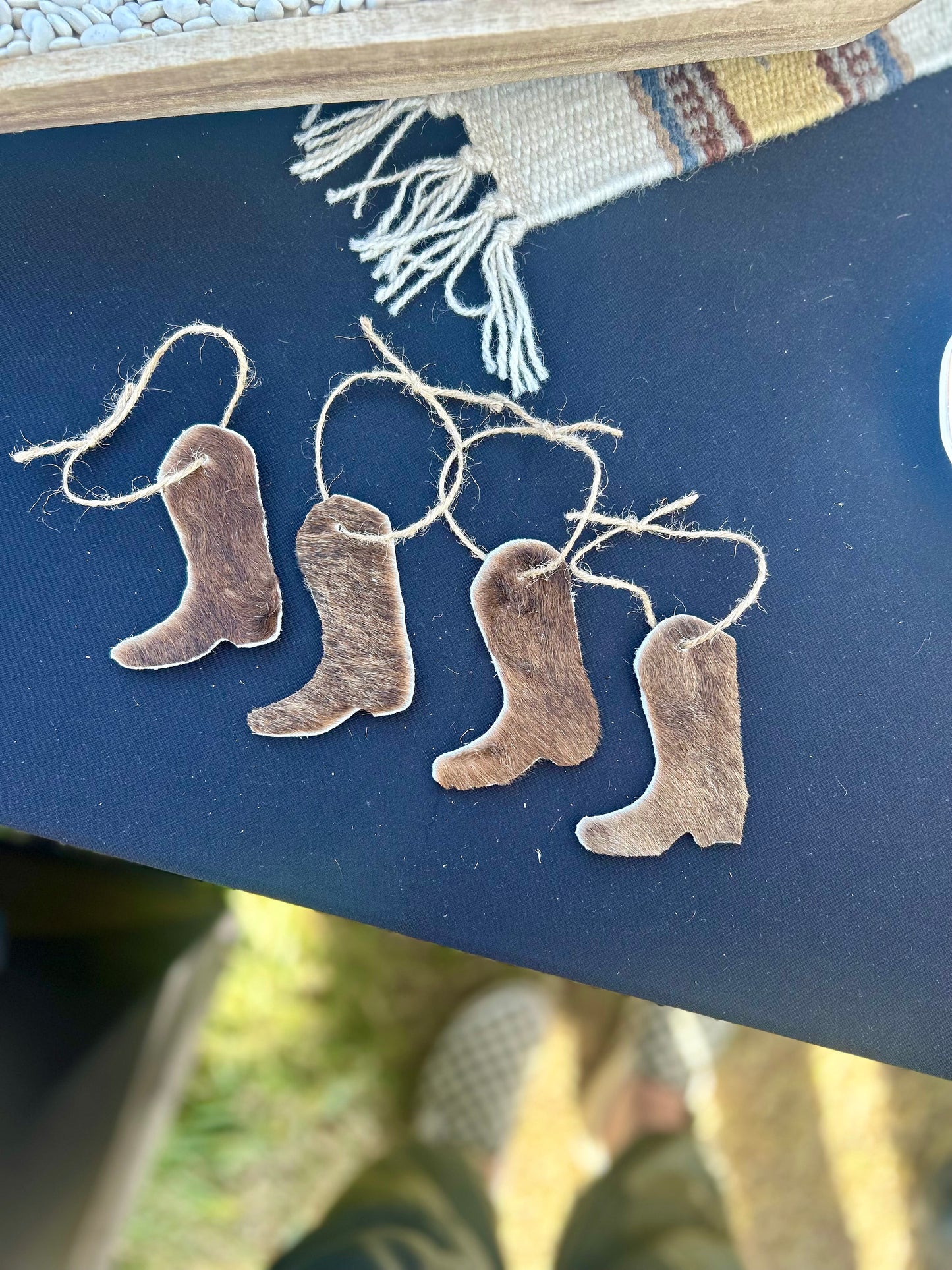 Cowhide Christmas Ornament