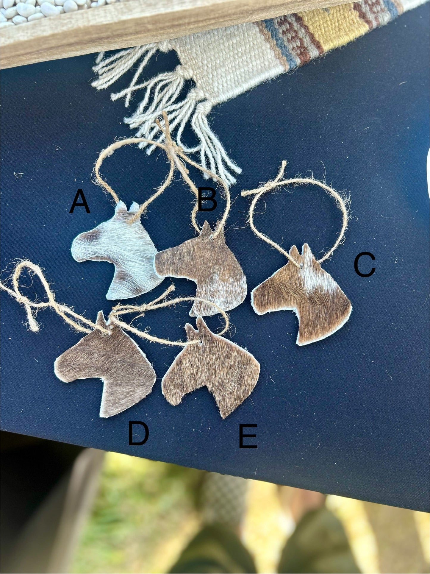 Cowhide Christmas Ornament