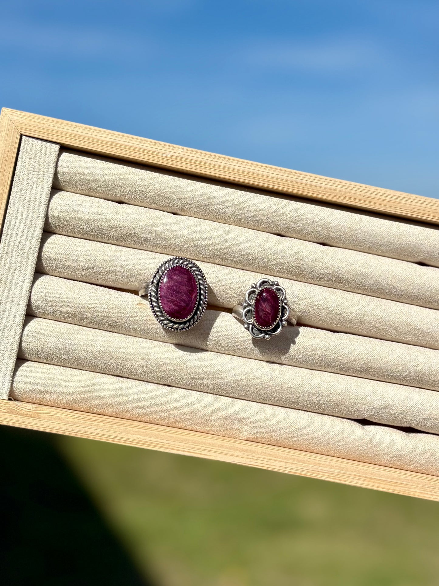 Purple Spiny Ring - Adjustable