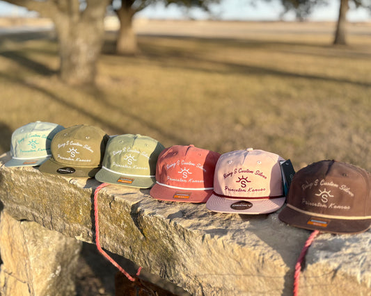 Rising S Custom Silver Embroidered Cap