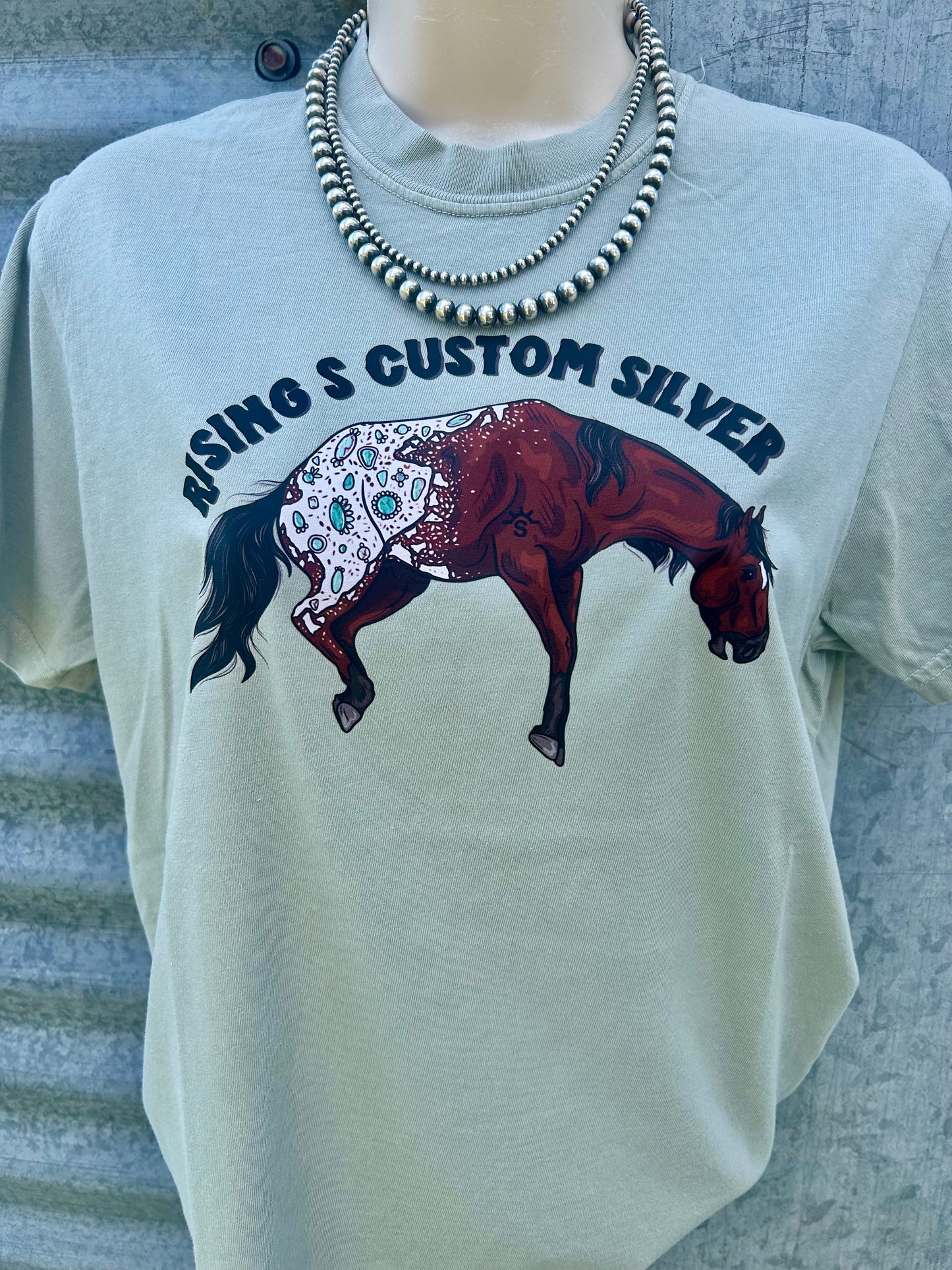 Rising S Custom Silver Tee