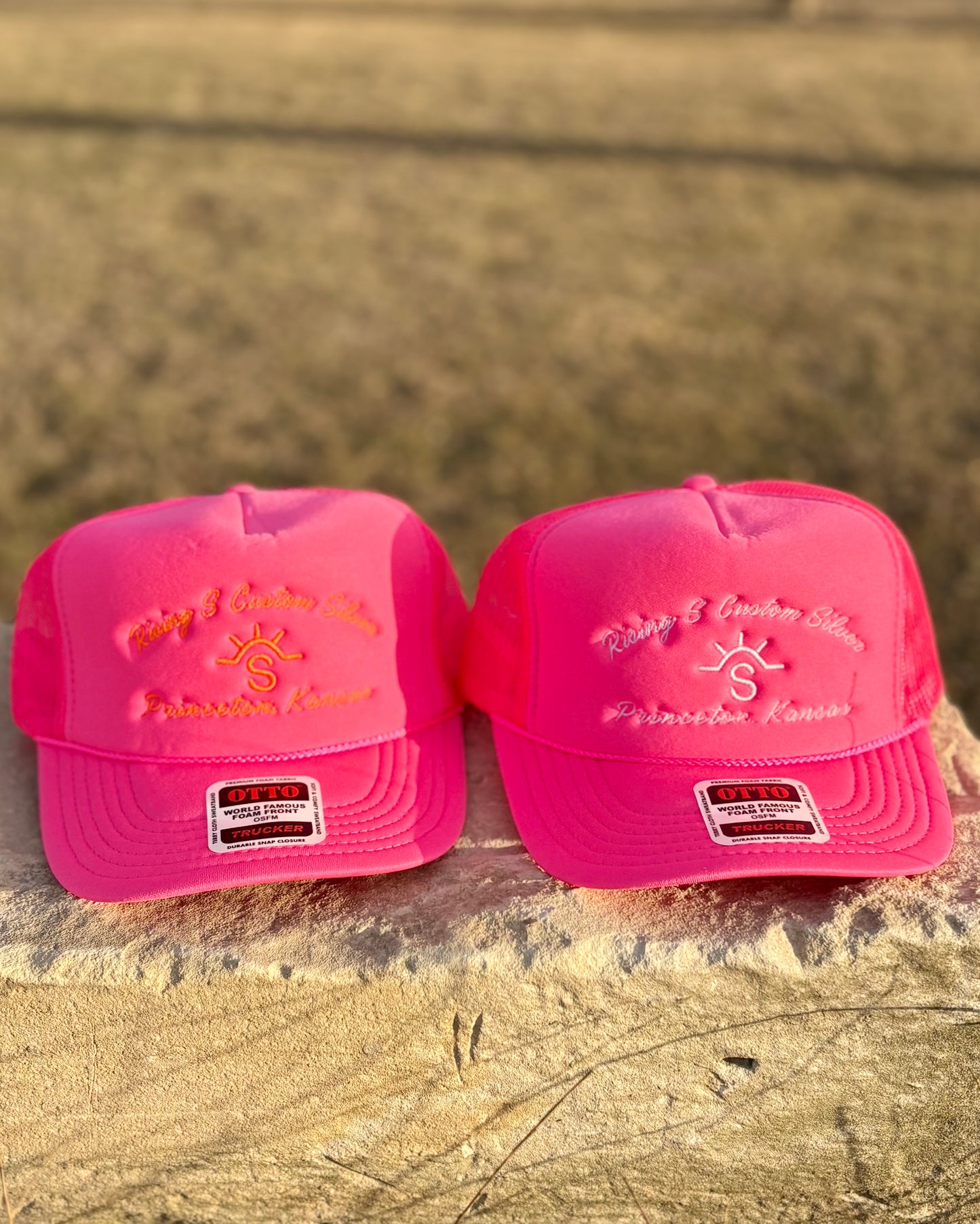Rising S Custom Silver Embroidered Cap