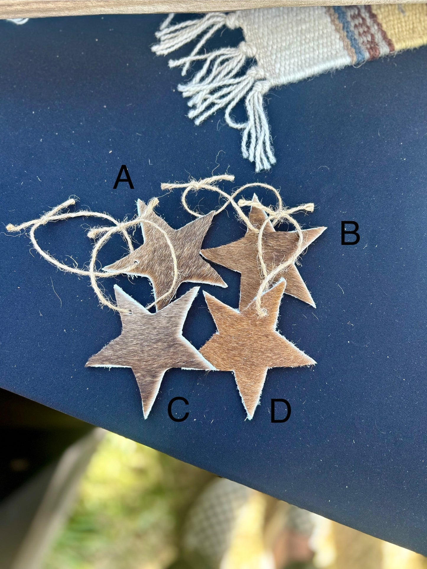 Cowhide Christmas Ornament