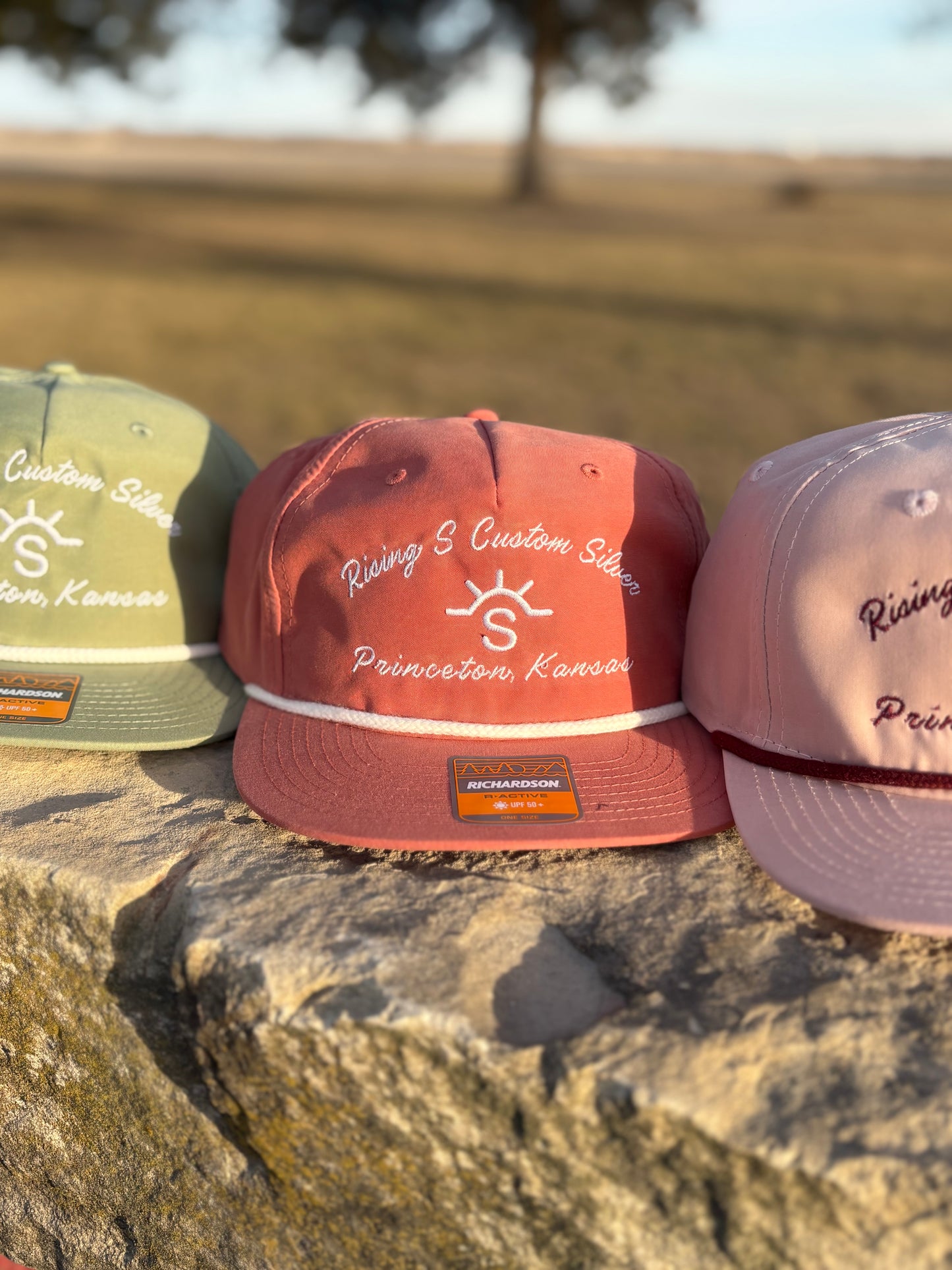 Rising S Custom Silver Embroidered Cap