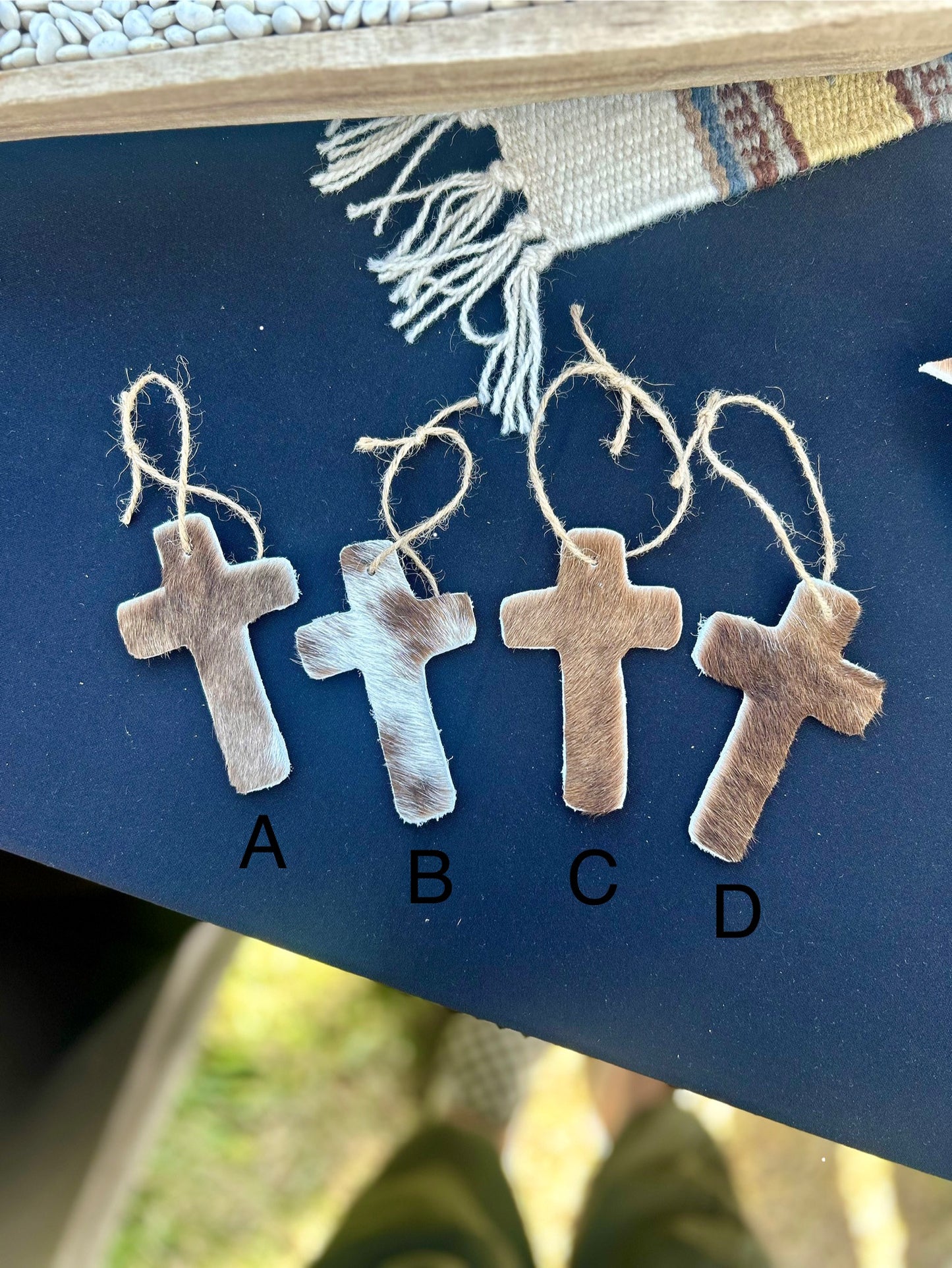 Cowhide Christmas Ornament