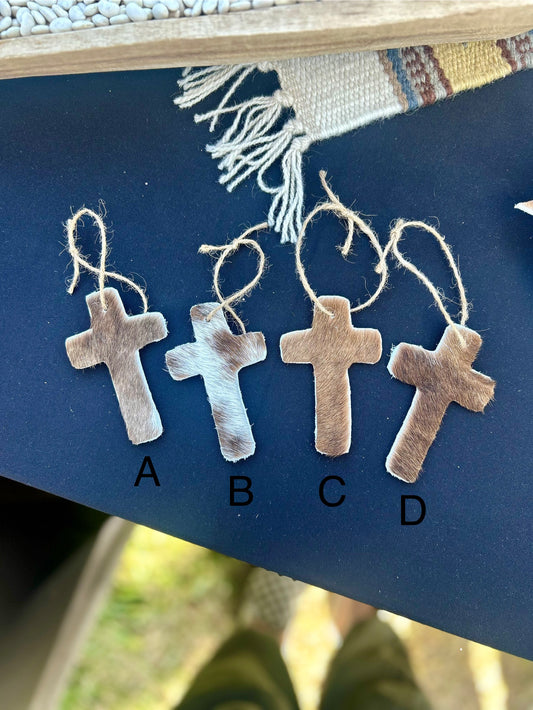 Cowhide Christmas Ornament